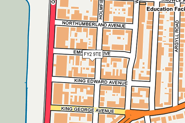 FY2 9TE map - OS OpenMap – Local (Ordnance Survey)