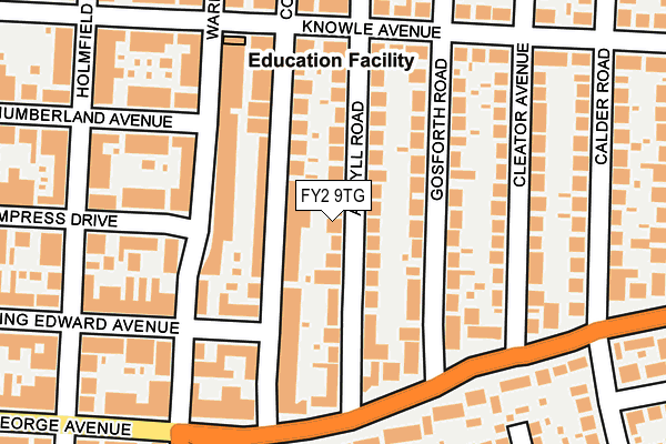 FY2 9TG map - OS OpenMap – Local (Ordnance Survey)