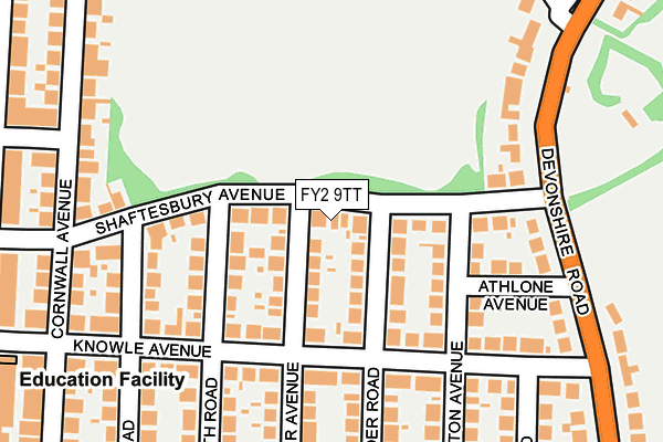 FY2 9TT map - OS OpenMap – Local (Ordnance Survey)