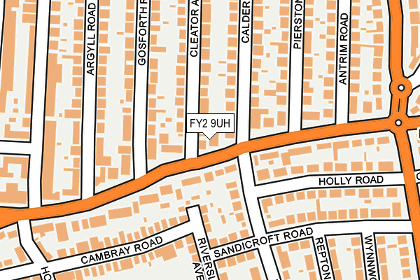 FY2 9UH map - OS OpenMap – Local (Ordnance Survey)