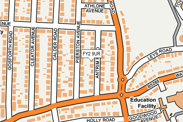 FY2 9UR map - OS OpenMap – Local (Ordnance Survey)