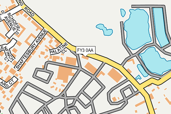 FY3 0AA map - OS OpenMap – Local (Ordnance Survey)