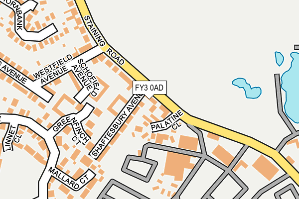 FY3 0AD map - OS OpenMap – Local (Ordnance Survey)