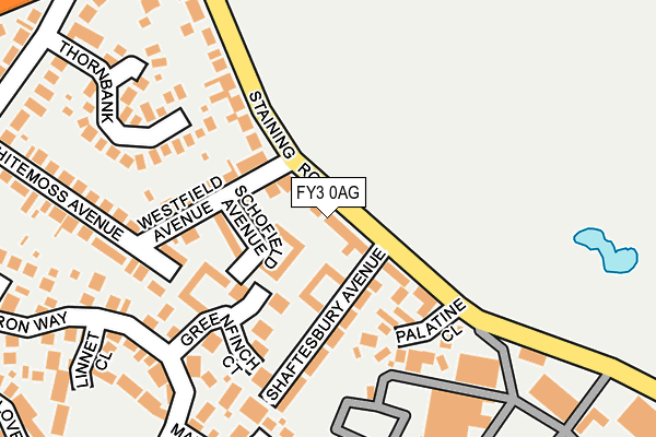 FY3 0AG map - OS OpenMap – Local (Ordnance Survey)