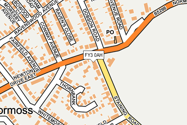 FY3 0AH map - OS OpenMap – Local (Ordnance Survey)