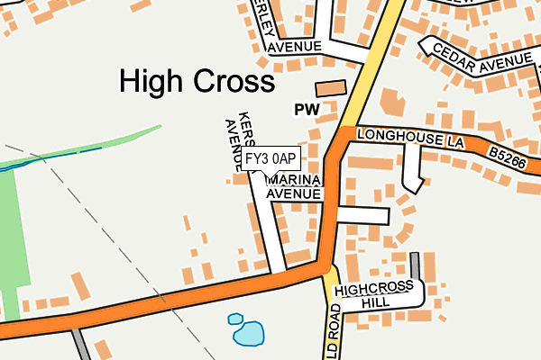 FY3 0AP map - OS OpenMap – Local (Ordnance Survey)