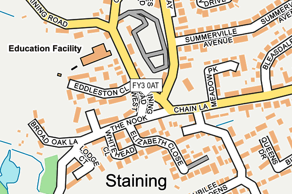 FY3 0AT map - OS OpenMap – Local (Ordnance Survey)