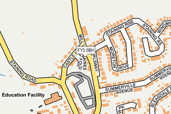FY3 0BH map - OS OpenMap – Local (Ordnance Survey)