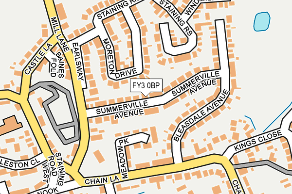 FY3 0BP map - OS OpenMap – Local (Ordnance Survey)