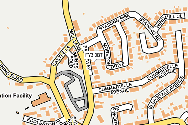 FY3 0BT map - OS OpenMap – Local (Ordnance Survey)