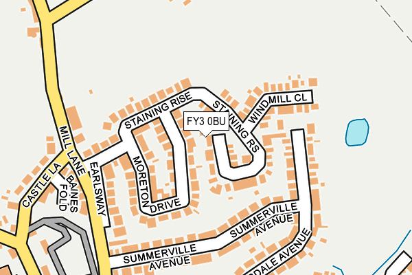 FY3 0BU map - OS OpenMap – Local (Ordnance Survey)