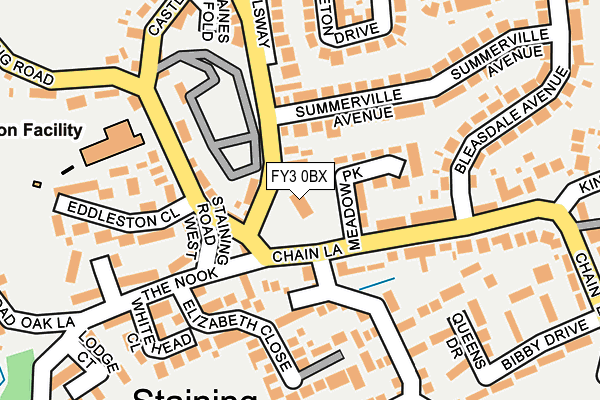 FY3 0BX map - OS OpenMap – Local (Ordnance Survey)