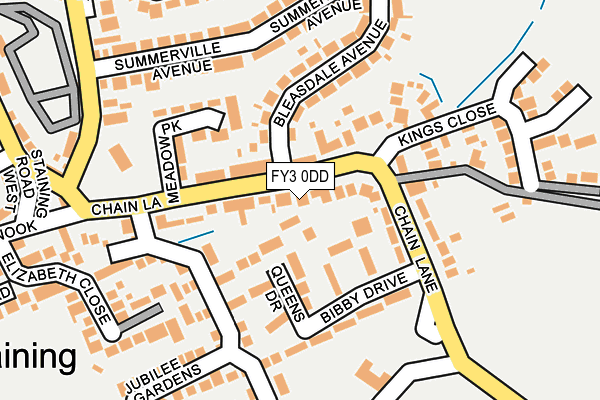 FY3 0DD map - OS OpenMap – Local (Ordnance Survey)