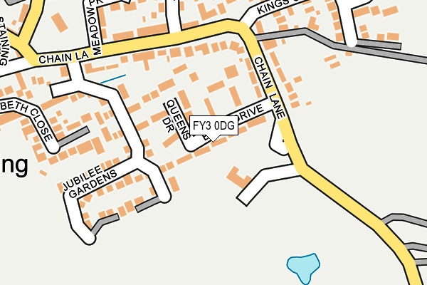 FY3 0DG map - OS OpenMap – Local (Ordnance Survey)