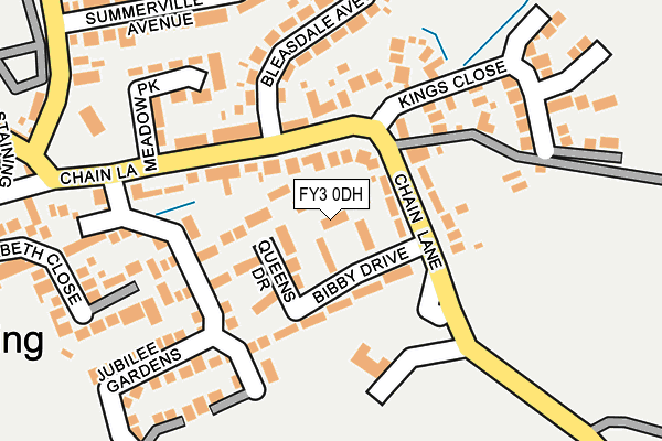 FY3 0DH map - OS OpenMap – Local (Ordnance Survey)