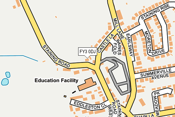 FY3 0DJ map - OS OpenMap – Local (Ordnance Survey)