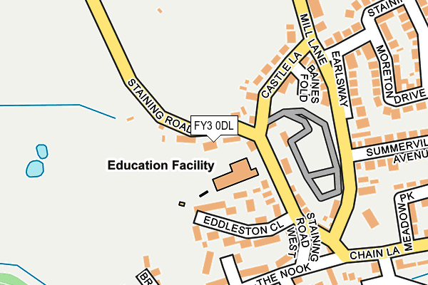 FY3 0DL map - OS OpenMap – Local (Ordnance Survey)