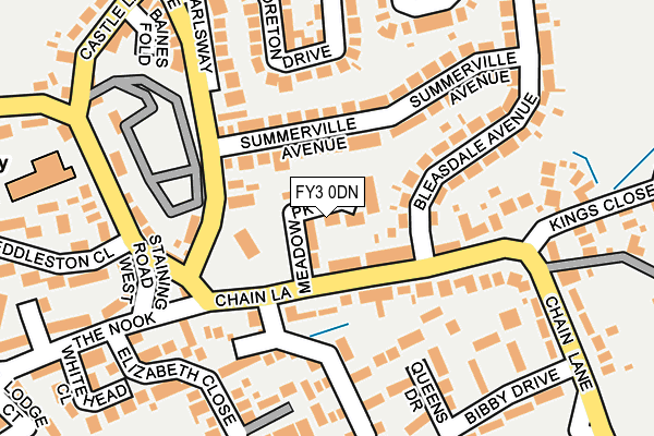 FY3 0DN map - OS OpenMap – Local (Ordnance Survey)