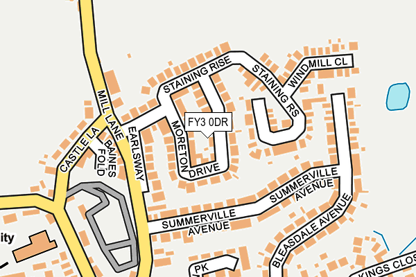 FY3 0DR map - OS OpenMap – Local (Ordnance Survey)