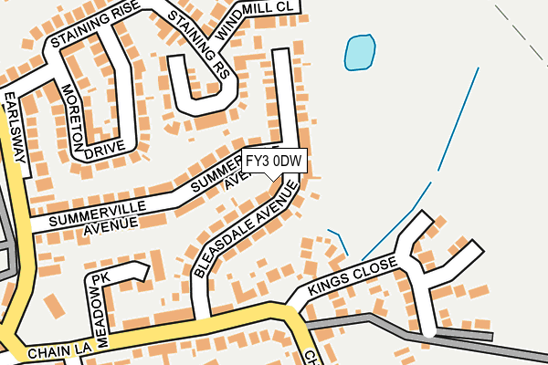 FY3 0DW map - OS OpenMap – Local (Ordnance Survey)