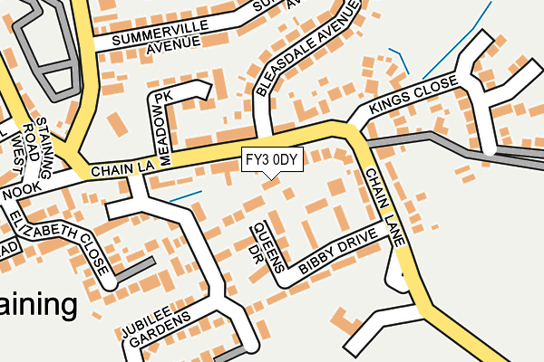 FY3 0DY map - OS OpenMap – Local (Ordnance Survey)