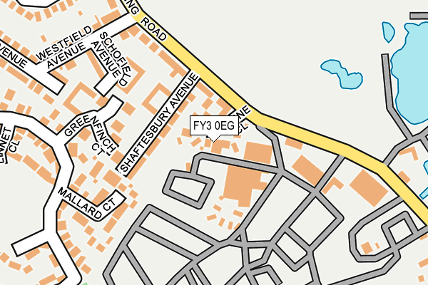 FY3 0EG map - OS OpenMap – Local (Ordnance Survey)