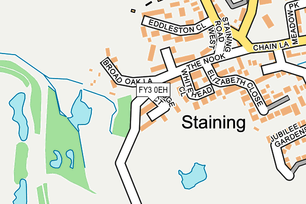 FY3 0EH map - OS OpenMap – Local (Ordnance Survey)