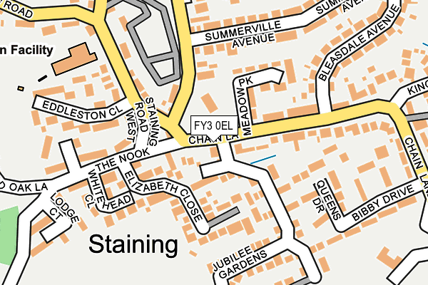 FY3 0EL map - OS OpenMap – Local (Ordnance Survey)