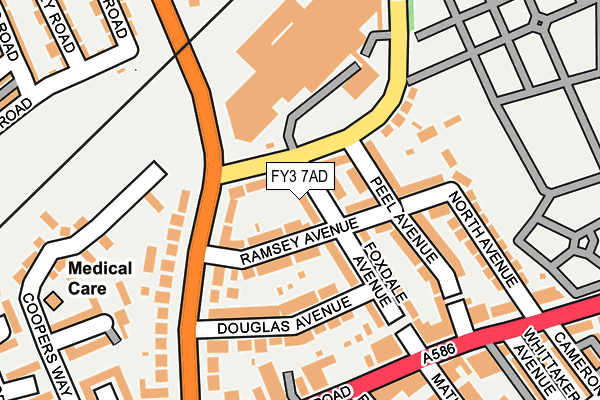 FY3 7AD map - OS OpenMap – Local (Ordnance Survey)