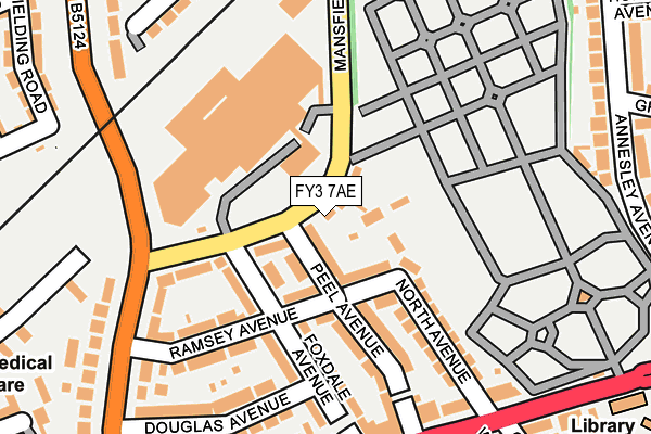FY3 7AE map - OS OpenMap – Local (Ordnance Survey)