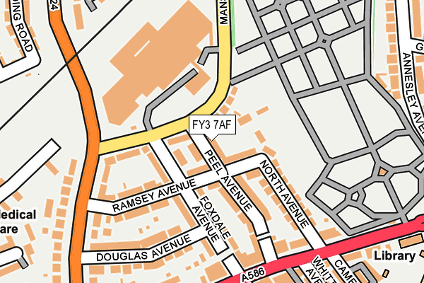 FY3 7AF map - OS OpenMap – Local (Ordnance Survey)