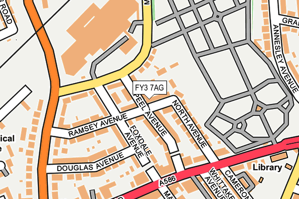 FY3 7AG map - OS OpenMap – Local (Ordnance Survey)