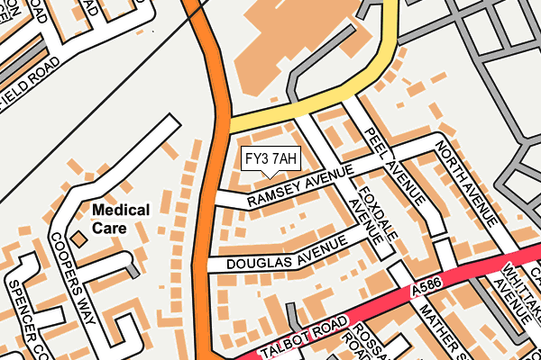FY3 7AH map - OS OpenMap – Local (Ordnance Survey)