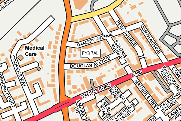 FY3 7AL map - OS OpenMap – Local (Ordnance Survey)