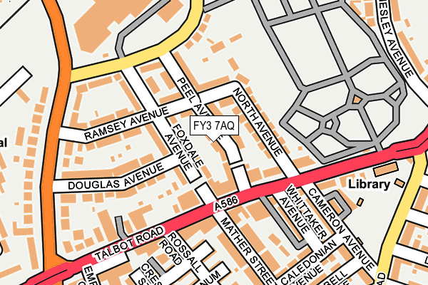 FY3 7AQ map - OS OpenMap – Local (Ordnance Survey)