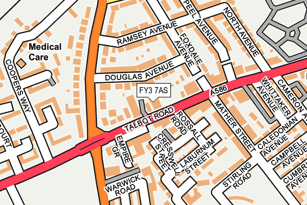 FY3 7AS map - OS OpenMap – Local (Ordnance Survey)