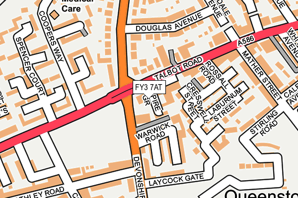 FY3 7AT map - OS OpenMap – Local (Ordnance Survey)