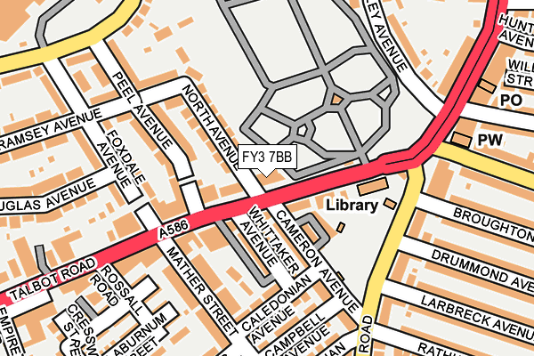 FY3 7BB map - OS OpenMap – Local (Ordnance Survey)