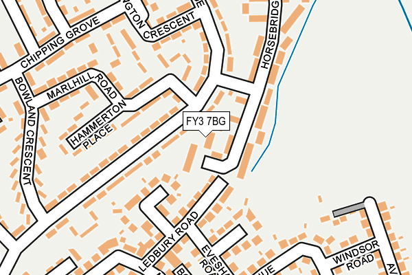 FY3 7BG map - OS OpenMap – Local (Ordnance Survey)