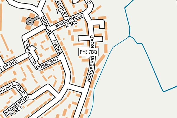 FY3 7BQ map - OS OpenMap – Local (Ordnance Survey)