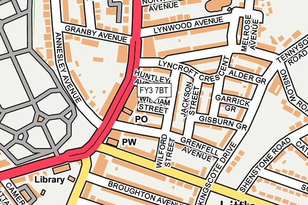 FY3 7BT map - OS OpenMap – Local (Ordnance Survey)