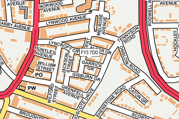 FY3 7DD map - OS OpenMap – Local (Ordnance Survey)