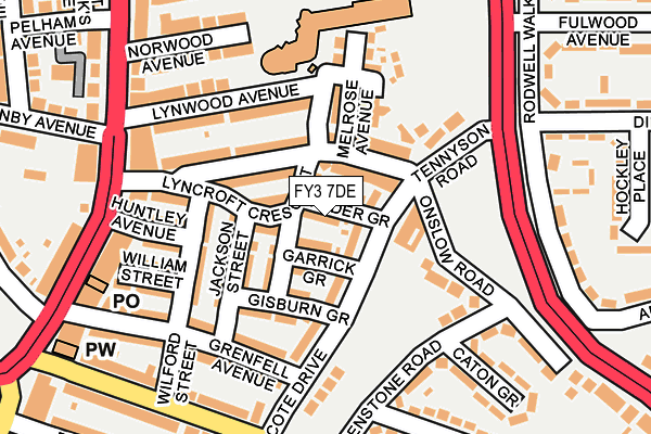 FY3 7DE map - OS OpenMap – Local (Ordnance Survey)