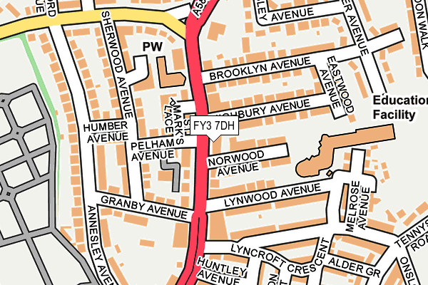 FY3 7DH map - OS OpenMap – Local (Ordnance Survey)
