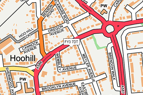 FY3 7DT map - OS OpenMap – Local (Ordnance Survey)