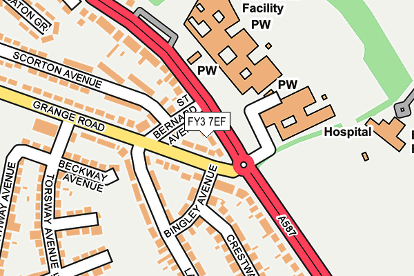 FY3 7EF map - OS OpenMap – Local (Ordnance Survey)