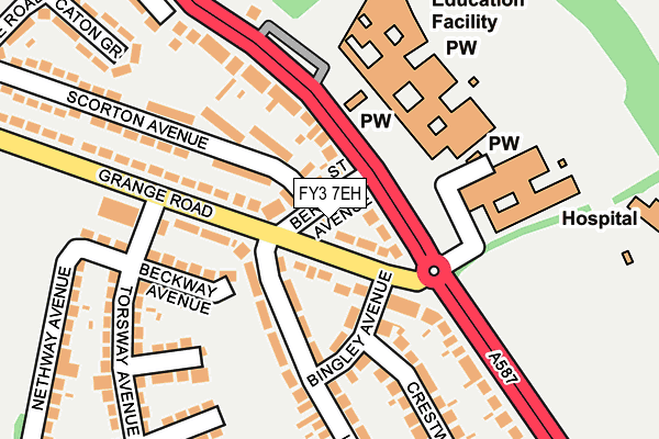 FY3 7EH map - OS OpenMap – Local (Ordnance Survey)