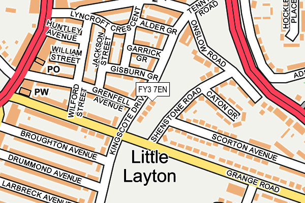 FY3 7EN map - OS OpenMap – Local (Ordnance Survey)