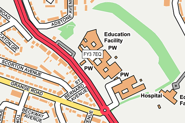 FY3 7EQ map - OS OpenMap – Local (Ordnance Survey)
