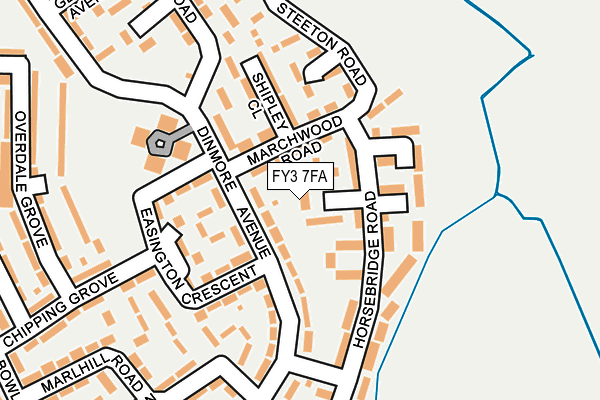 FY3 7FA map - OS OpenMap – Local (Ordnance Survey)